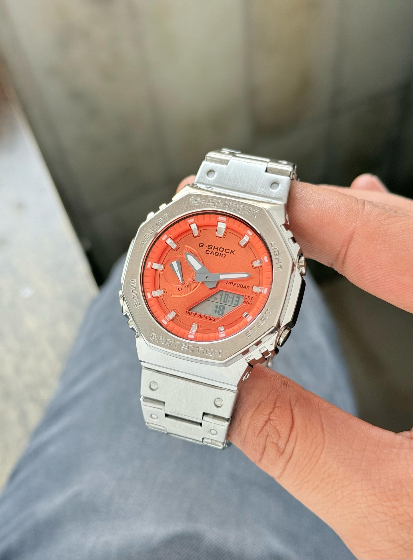 G-Shock GM2100 Orange Metal Watch