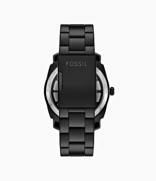 Fossil Machine Automatic Black Stainless Steel Watch