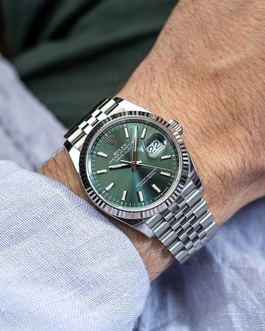 Rolex Oyster Perpetual DateJust Mint Green Watch for Men