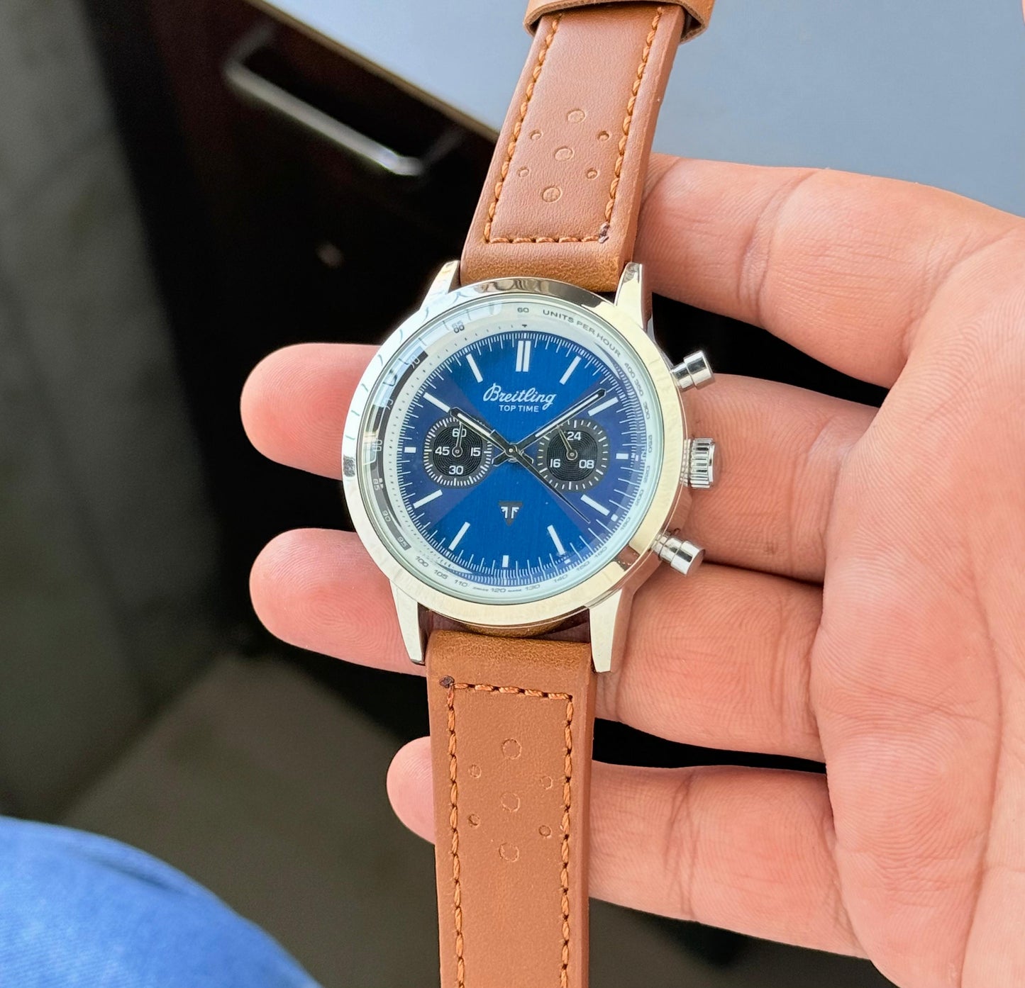 Breitling Top Time Brown Chronograph Watch for Men