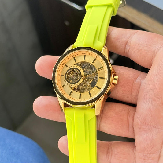 Armani Exchange Modern Automatic Open Heart Watch for Men