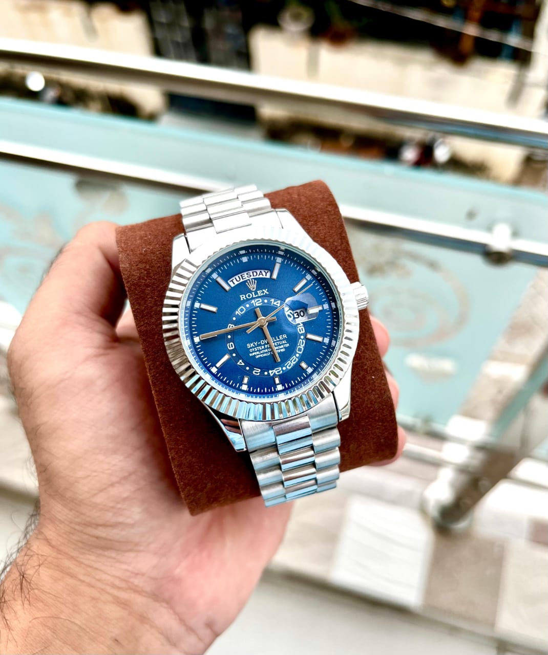 Rolex Sky-Dweller – Blue Dial Stainless Steel Edition