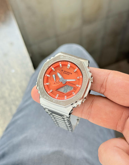 G-Shock GM2100 Orange Metal Watch