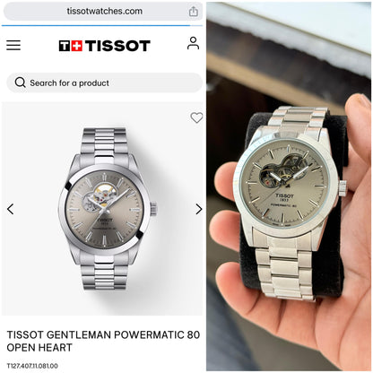 Tissot Gentleman Powermatic 80 Open Heart