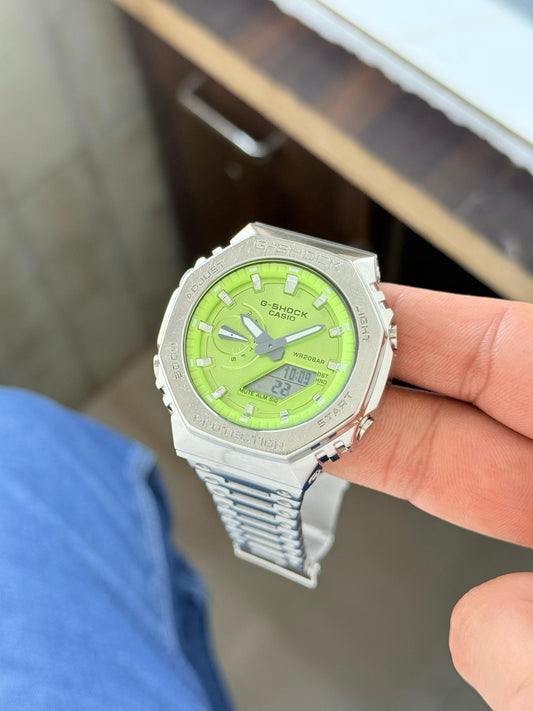 G-Shock GM 2110D With Metal Body And Strap