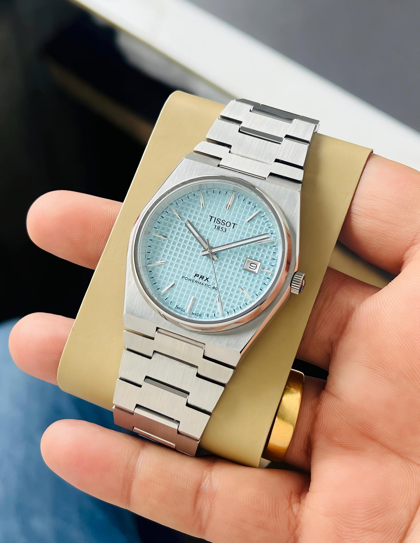Tissot PRX Stainless Steel Tiffany Blue Dial