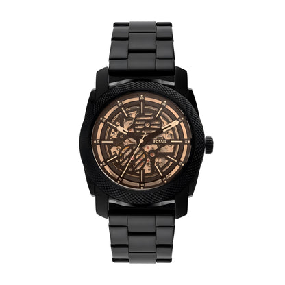 Fossil Machine Automatic Black Stainless Steel Watch