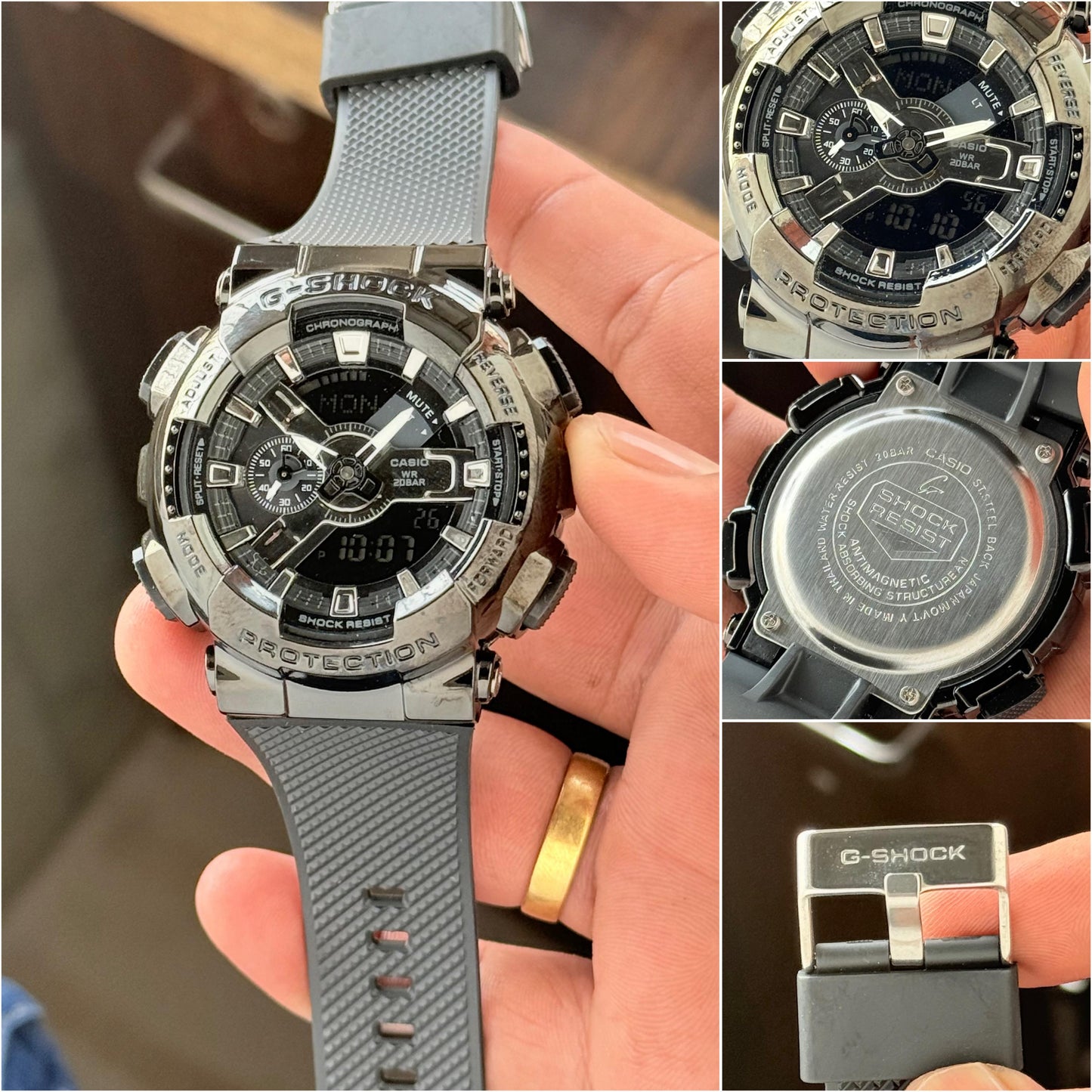 G-SHOCK G-STEEL GM-110BB Analog-Digital Auto Light Watch