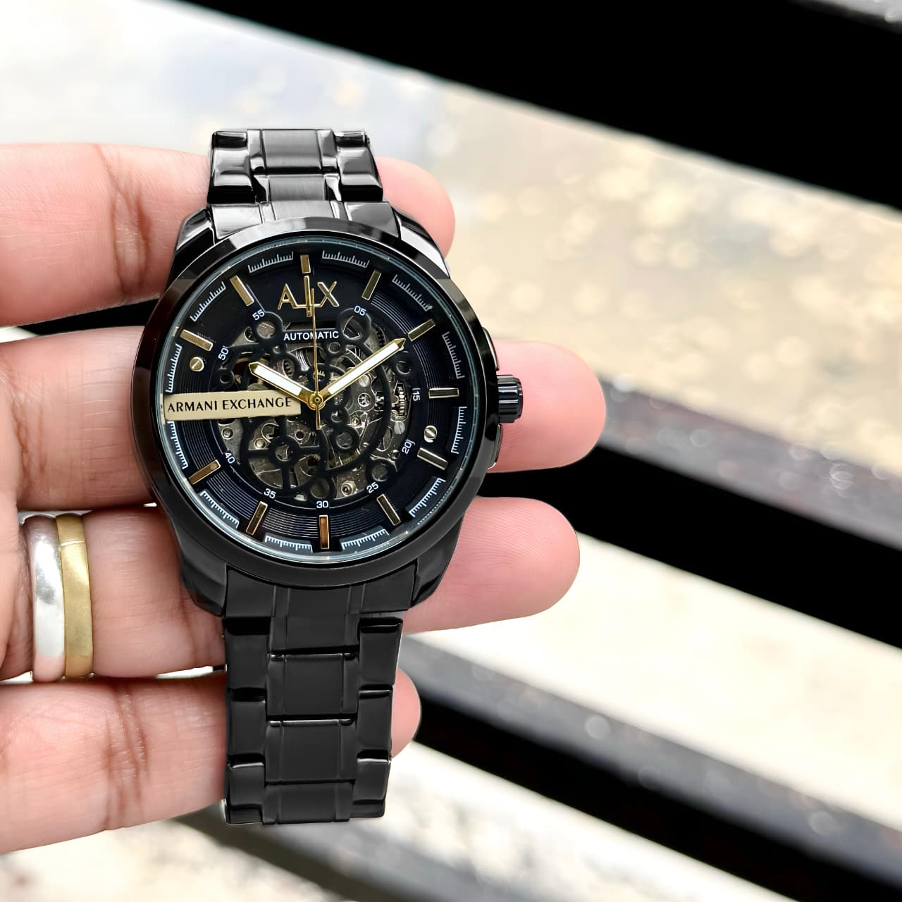 Armani Exchange Z-Black Open Heart Series