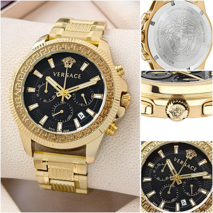 Versace Greca Chronograph Watch