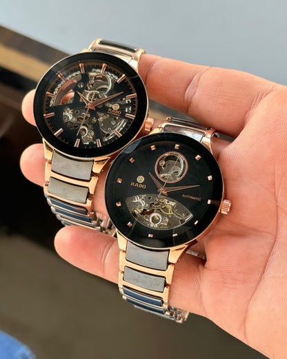 Rado Centrix Automatic Open Heart Ceramic Watch
