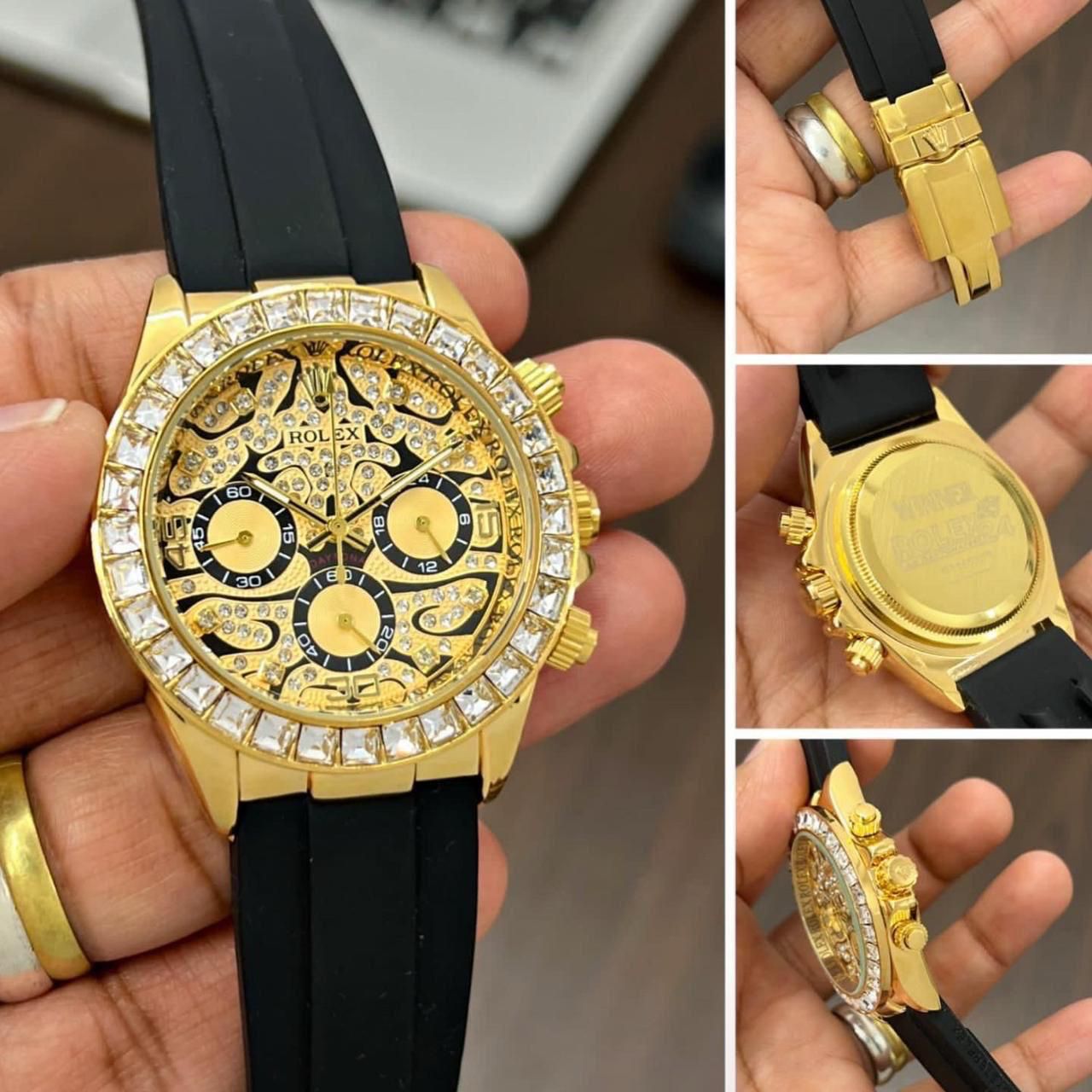 Rolex Daytona Tiger Eye Chronograph Watch