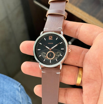Fossil Commuter Automatic Skeleton Watch for Men