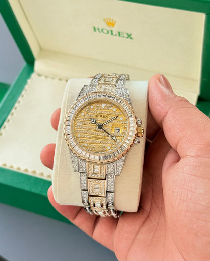 Rolex Super Submariner Date Diamond Watch for Men