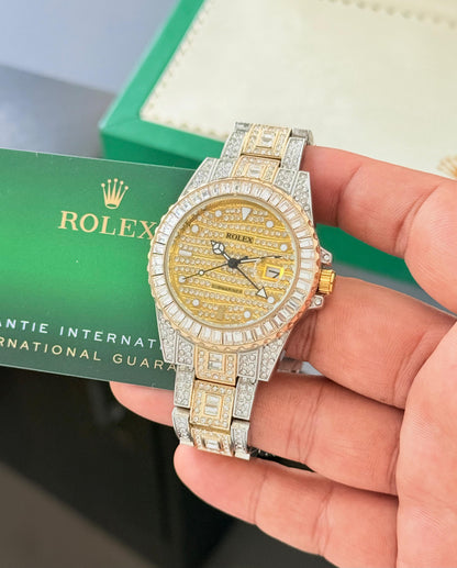 Rolex Super Submariner Date Diamond Watch for Men