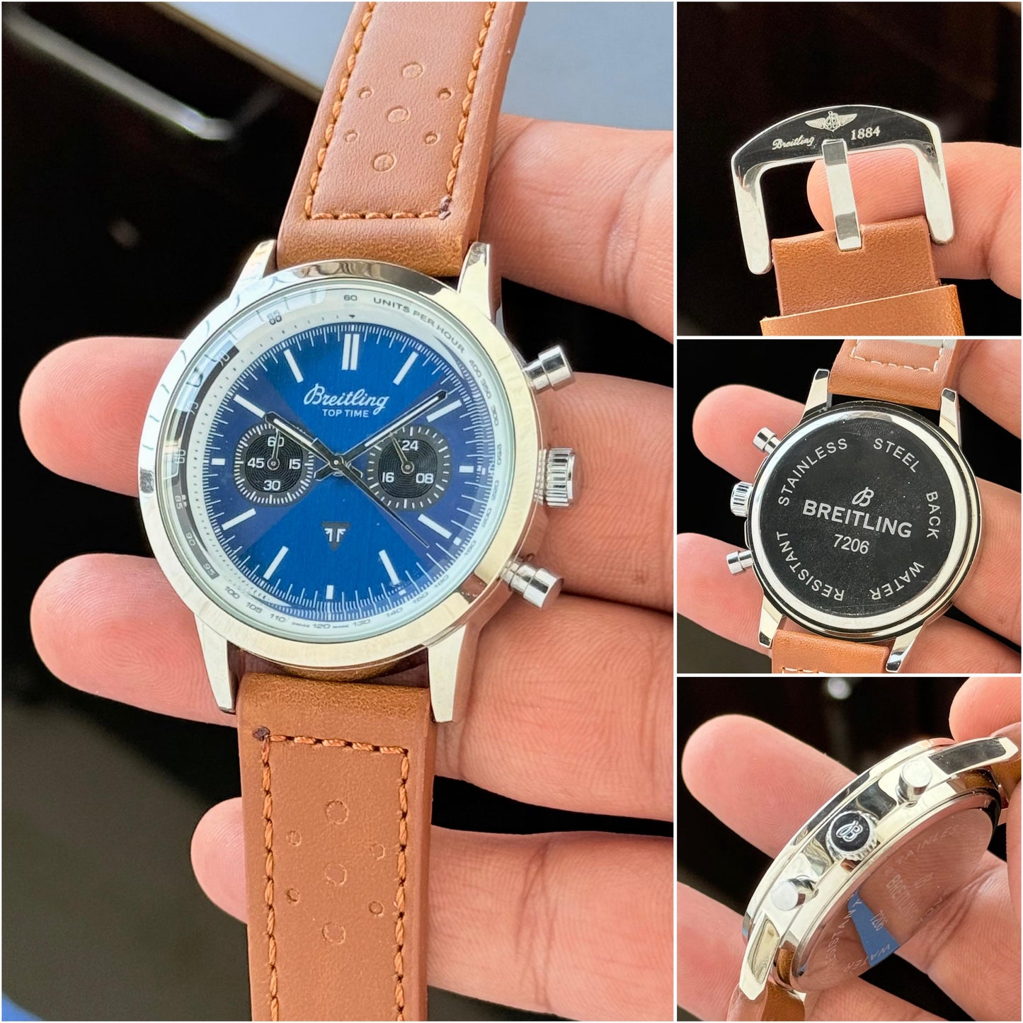 Breitling Top Time Brown Chronograph Watch for Men