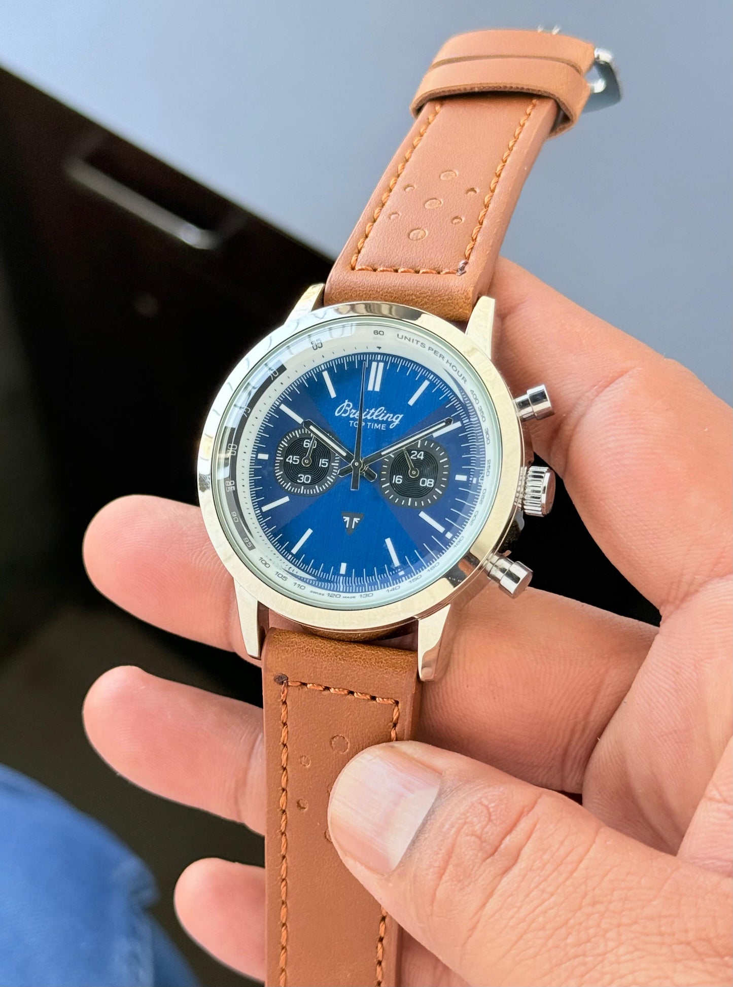 Breitling Top Time Brown Chronograph Watch for Men