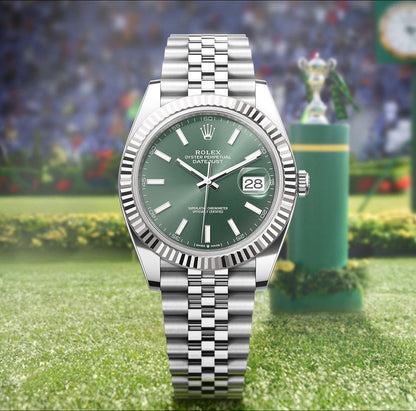 Rolex Oyster Perpetual DateJust Mint Green Watch for Men