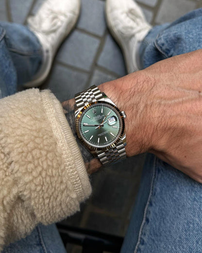 Rolex Oyster Perpetual DateJust Mint Green Watch for Men