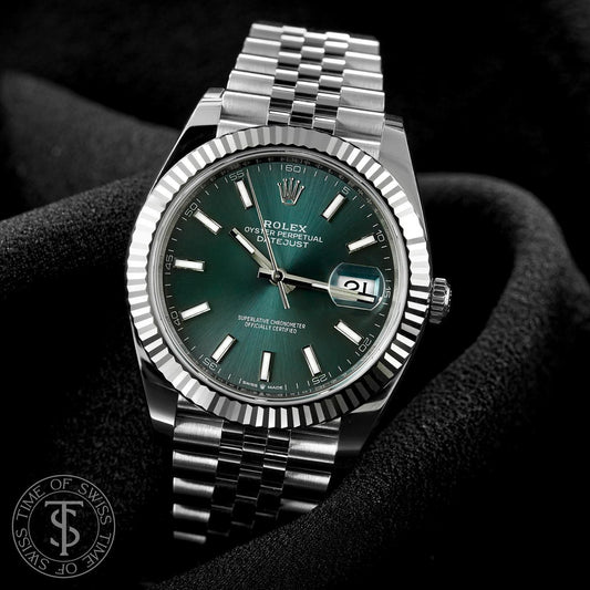 Rolex Oyster Perpetual DateJust Mint Green Watch for Men