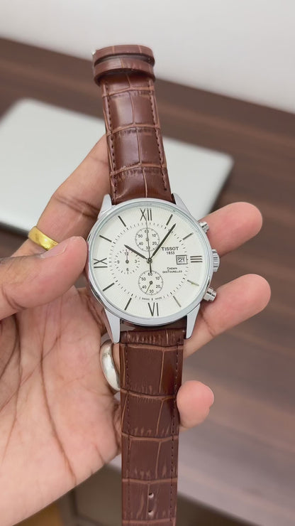 Tissot 1853 Chronograph Leather Strap Watch