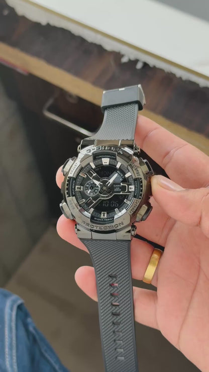 G-SHOCK G-STEEL GM-110BB Analog-Digital Auto Light Watch