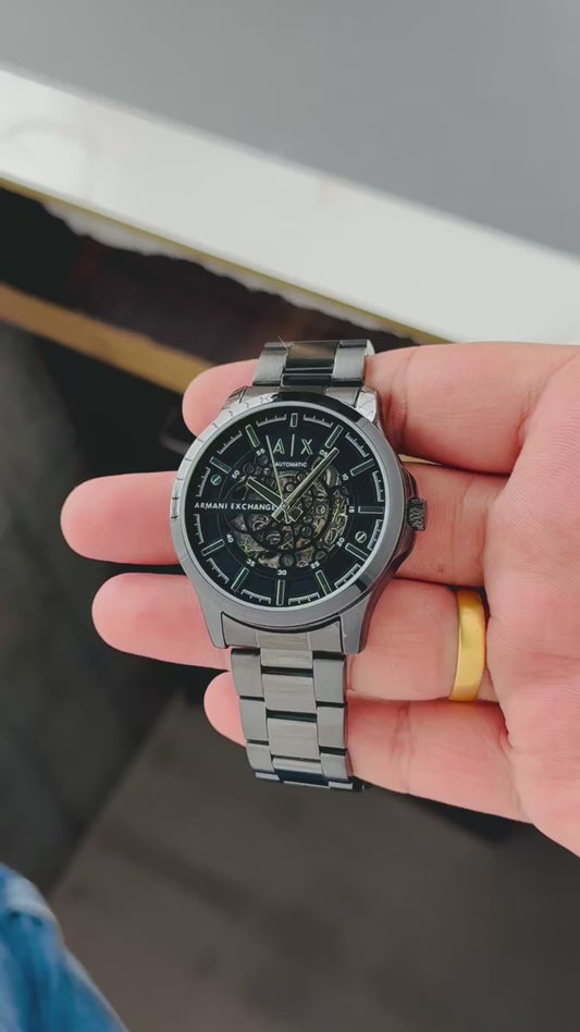 Armani Exchange AX2418 Modern Automatic Open Heart Watch